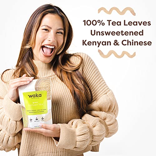 Waka Quality Instant Tea — Unsweetened Green Tea — Kenyan & Chin...