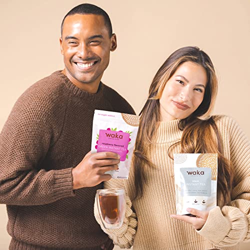 Waka — Unsweetened Instant Tea Powder 2-Bag Combo — 100% Tea Lea...