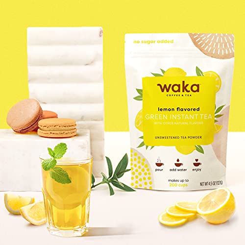 Waka — Unsweetened Instant Tea Powder 3-Bag Combo — 100% Tea Lea...