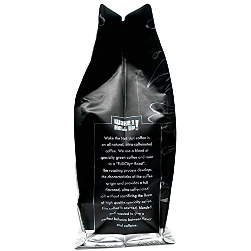 Wake The Hell Up! Ground Coffee | Ultra-Caffeinated Cannoli Flav