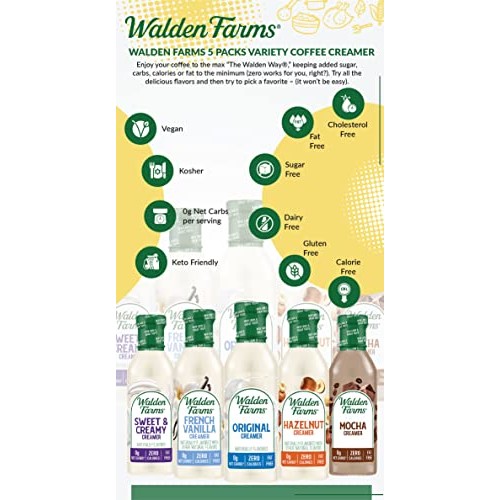 Walden Farms Coffee Creamers Calorie Free, Dairy Free, Carb Free
