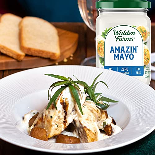 Walden Farms Amazin Mayo Spread 12 oz Jar Pack of 6 Light and ...