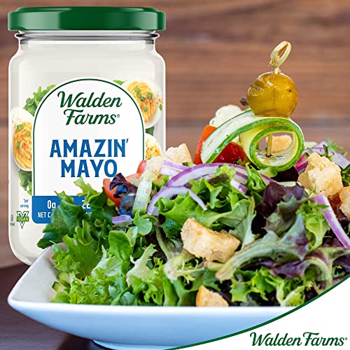 Walden Farms Amazin Mayo Spread 12 oz Jar Pack of 6 Light and ...
