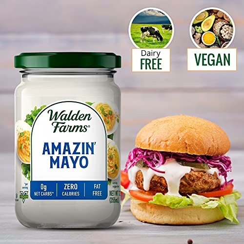 Walden Farms Amazin Mayo Spread 12 oz Jar Pack of 6 Light and ...