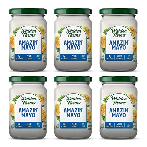 Walden Farms Amazin Mayo Spread 12 oz Jar Pack of 6 Light and ...