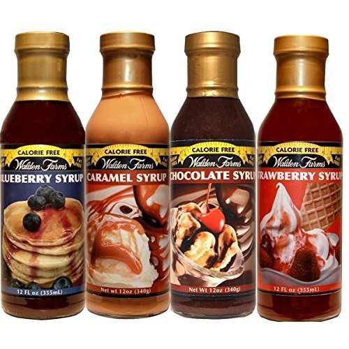 Walden Farms Blueberry, Strawberry, Caramel, And Chocolate Syrup
