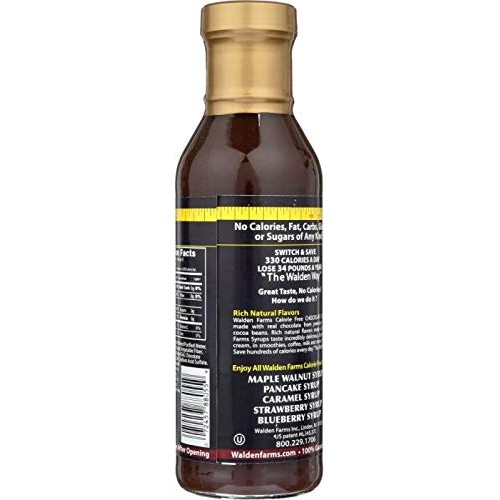 Walden Farms Calorie Free Chocolate Syrup 12 Oz Pack Of 2