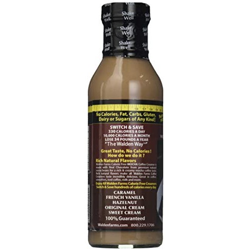 Walden Farms Calorie-Free Mocha Coffee Creamer, 12 Ounce Pack O