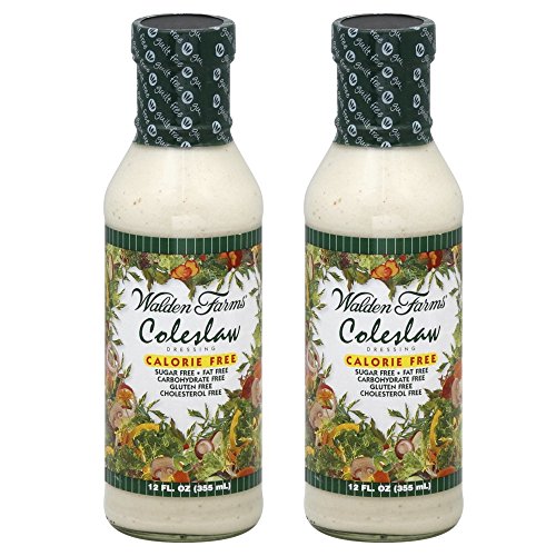 Walden Farms Caloried Free Dressing Coleslaw - 12 Fl Oz 2 Bottles