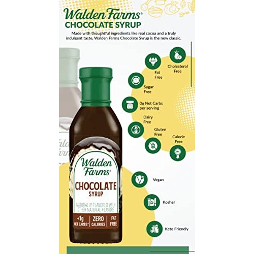 Walden Farms Chocolate Syrup, 12 oz., 0g Net Carbs Keto Friendly...
