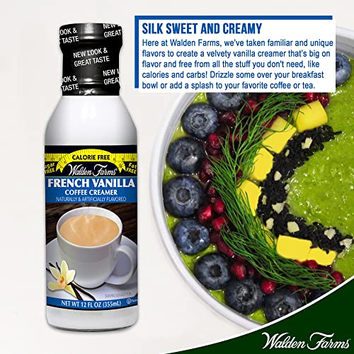 Walden Farms French Vanilla Coffee Creamer, 12 Oz. Bottle, Fresh