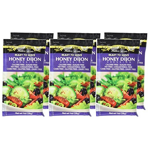 Walden Farms Honey Dijon Salad Dressing Packets - Six 1 Oz. Pack