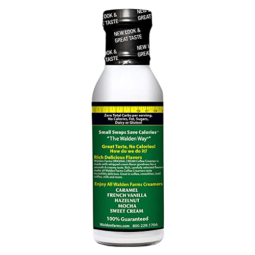 Walden Farms Original Cream Coffee Creamer, 12 Oz. Bottle, Fresh