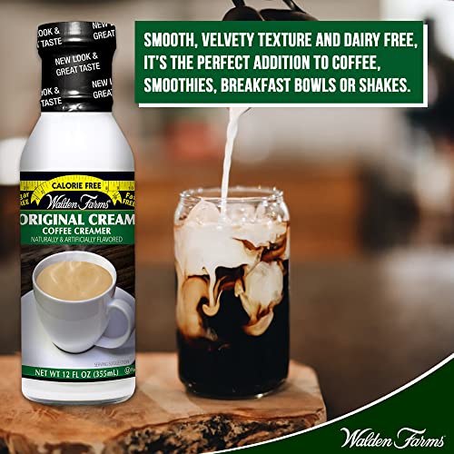 Walden Farms Original Cream Coffee Creamer, 12 Oz. Bottle, Fresh