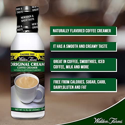 Walden Farms Original Cream Coffee Creamer, 12 Oz. Bottle, Fresh
