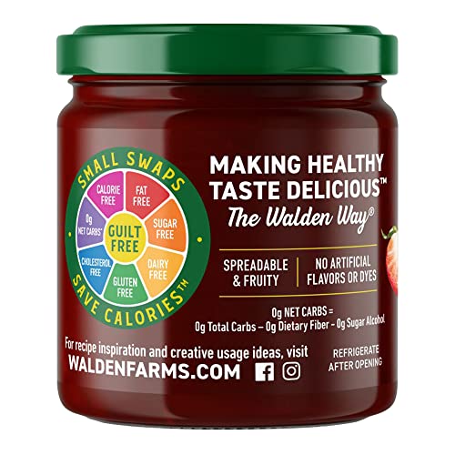 Walden Farms Strawberry Fruit Spread 12 Oz Jar - Naturally Flavo