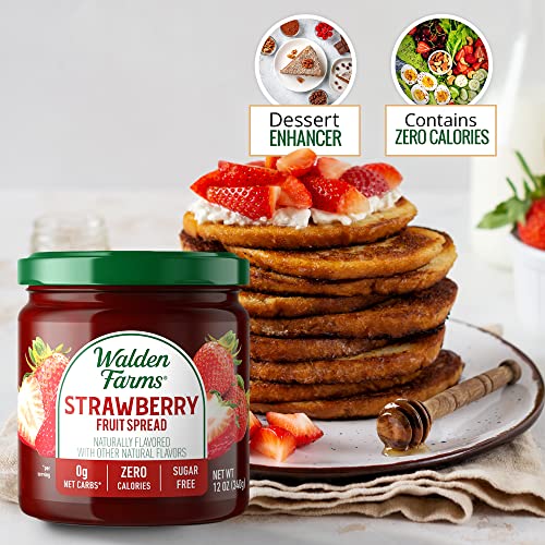 Walden Farms Strawberry Fruit Spread 12 Oz Jar - Naturally Flavo