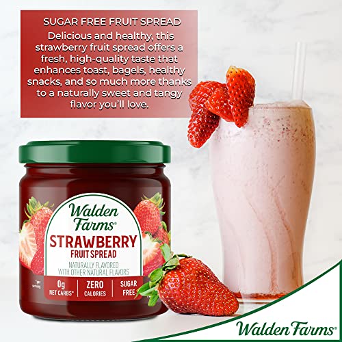 Walden Farms Strawberry Fruit Spread 12 Oz Jar - Naturally Flavo