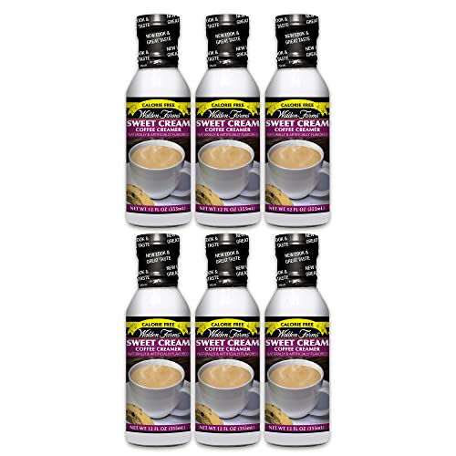Walden Farms Sweet Cream Coffee Creamer, 12 Oz. Bottle, Fresh Fl