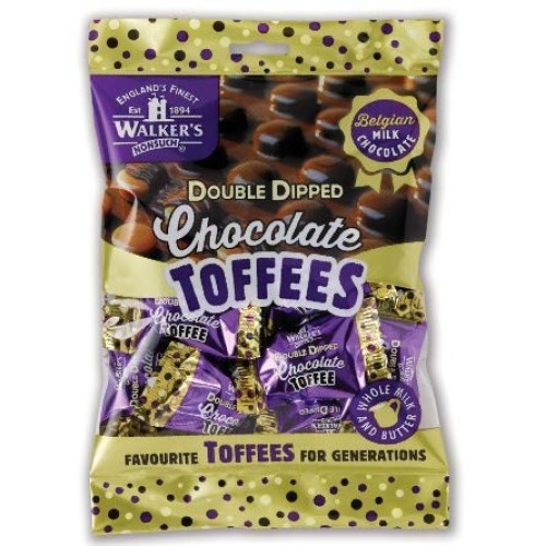 Walkers Nonsuch Double Dipped Chocolate Toffees 135G 4.7Oz