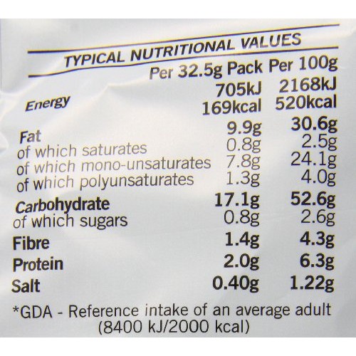 Walkers Cheese And Onion 32.5 G Pack Of 48