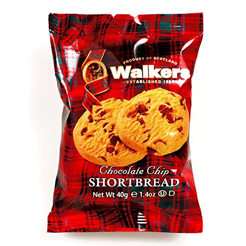 Walkers Chocolate Chip Shortbread 2-Pack 1 Oz Each 5 Items Per