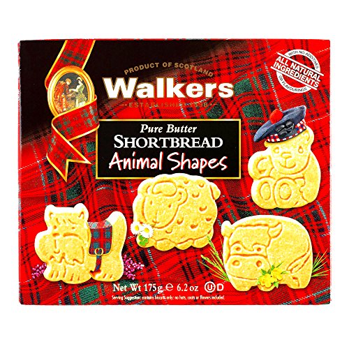 Walkers Shortbread Animal Cookies 6.2 Oz Each 5 Items Per Order