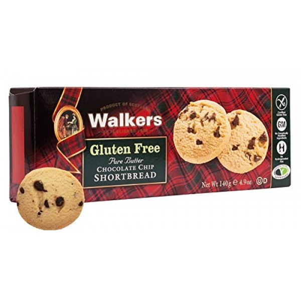 Walkers Shortbread Gluten-Free Chocolate Chip Shortbread Cookies