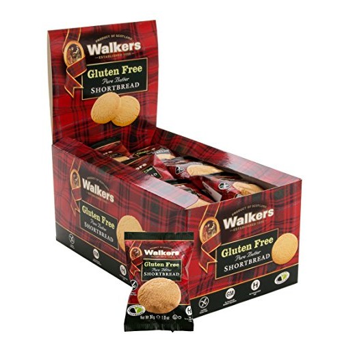 Walkers Shortbread Gluten-Free Rounds Shortbread Cookie Snack Pa