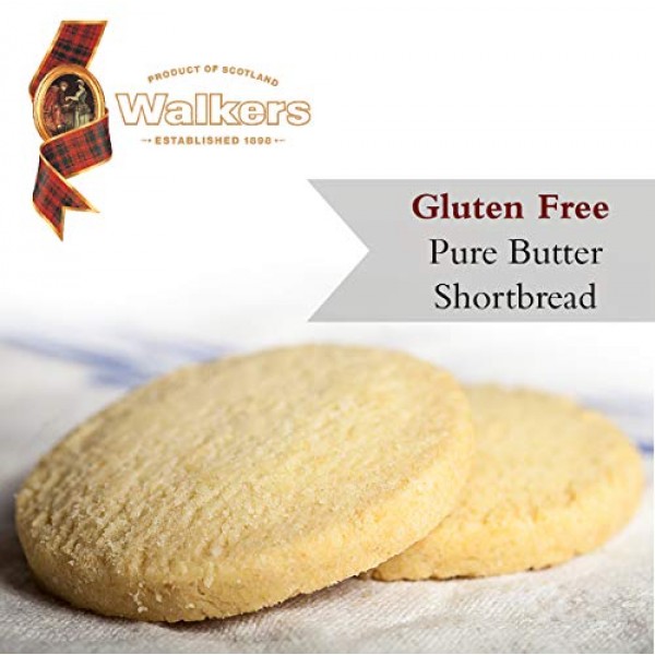 Walkers Shortbread Gluten-Free Shortbread Rounds Cookies, 4.9 Ou