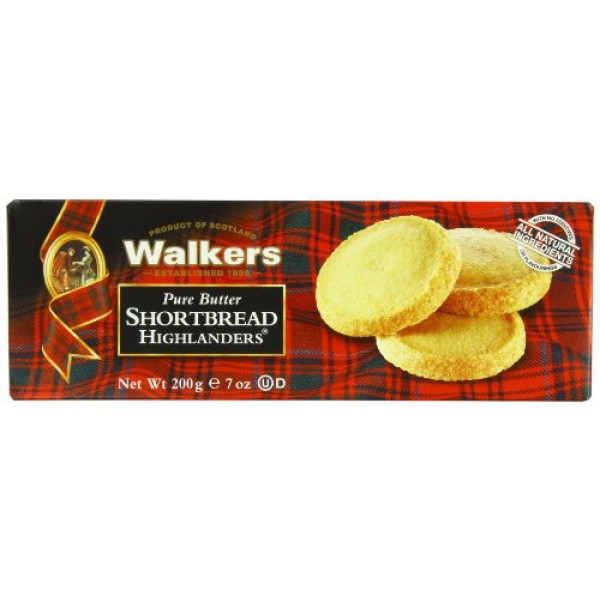 Walkers Shortbread Highlanders, 7-Ounce Boxes Pack Of 4