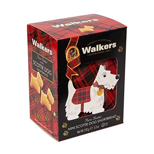 Walkers Shortbread Mini Scottie Dog Shaped Shortbread Cookies, 5