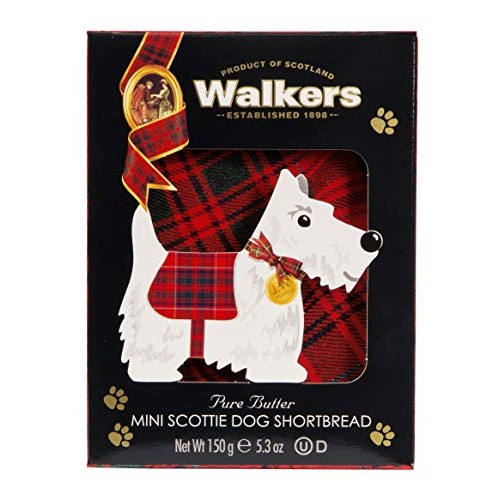 Walkers Shortbread Mini Scottie Dog Shaped Shortbread Cookies, 5