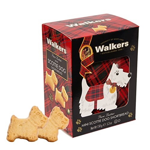 Walkers Shortbread Mini Scottie Dog Shaped Shortbread Cookies, 5
