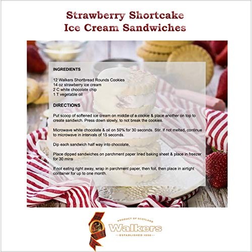 Walkers Shortbread Rounds Shortbread Cookies, 5.3 Ounce Box Pac