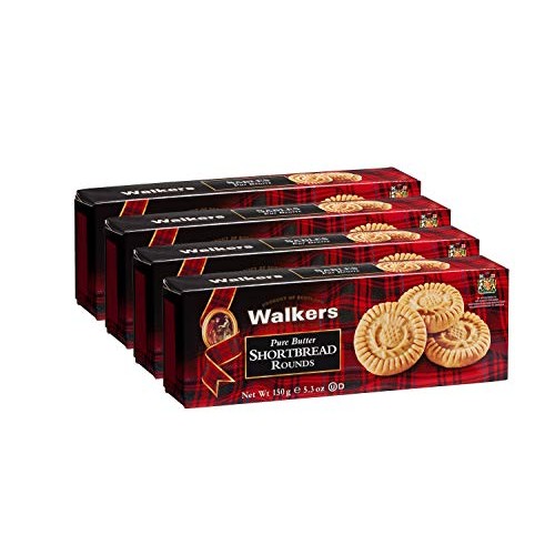 Walkers Shortbread Rounds Shortbread Cookies, 5.3 Ounce Box Pac