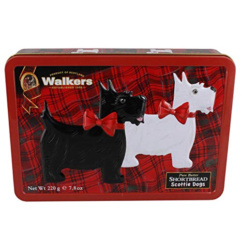 Walkers Shortbread Scottie Dog Shaped Shortbread Cookies Gift Ti