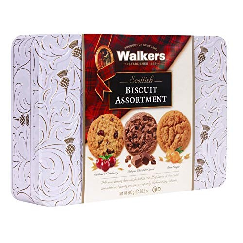 Walkers Shortbread Scottish Cookies Assortment Gift Tin, 10.6 Ounce