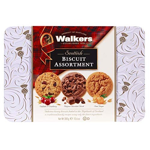 Walkers Shortbread Scottish Cookies Assortment Gift Tin, 10.6 Ounce