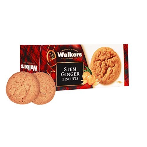 Walkers Shortbread Stem Ginger Scottish Cookies, 5.3 Ounce Box