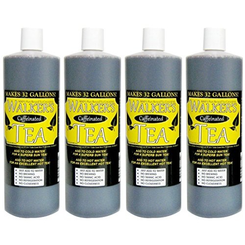 Liquid Tea Concentrate With Caffeine 4-Pack - Makes 128 Gallons!