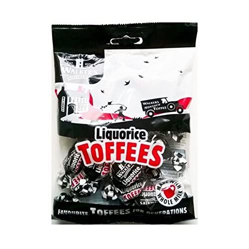 Walkers Liquorice Nonsuch Toffee - Case Of 12 X 150G