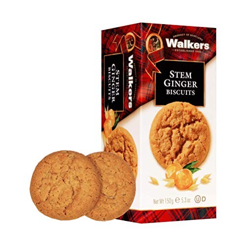 Walkers Shortbread Stem Ginger Biscuits, 5.3 Ounce