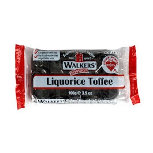 Walkers Liquorice Toffee Slab X 3 100G Bars