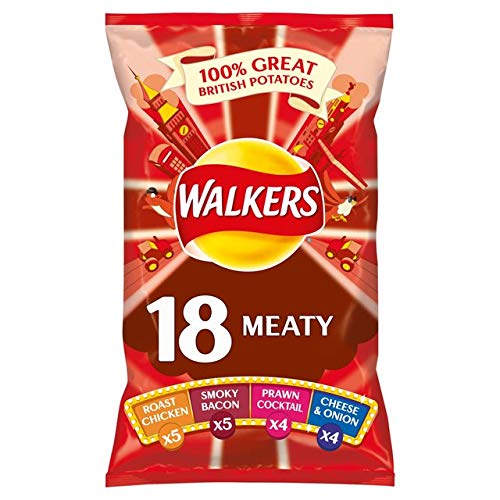 Walkers Meaty Selection Crisps 18 Pack