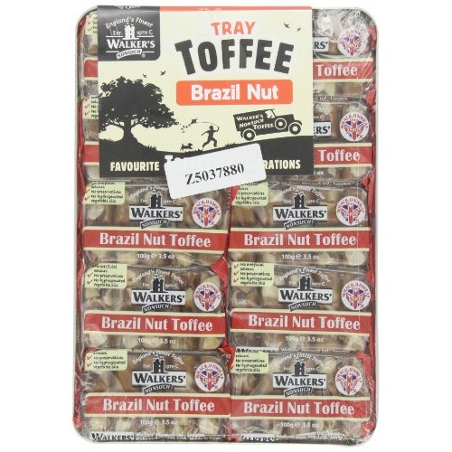 Walkers Brazil Nut Toffee, 3.5-Ounce Packages Pack Of 10