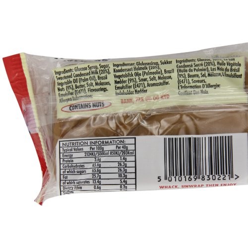 Walkers Brazil Nut Toffee, 3.5-Ounce Packages Pack Of 10