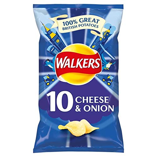 Walkers Cheese And Onion Crisps 12 Bags
