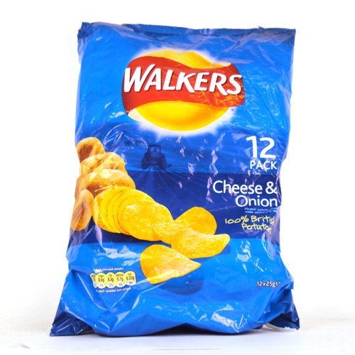 Walkers Cheese &Amp; Onion Crisps 12 Pack 350G