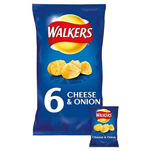 Walkers Cheese &Amp; Onion Crisps 25G X - 6 Per Pack 0.33Lbs